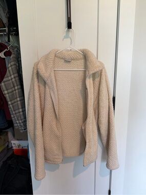 Columbia Cream Sherpa Full-Zip Jacket